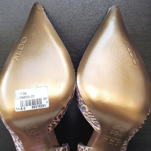 Aldo Cheetah Print Stiletto 3" High Heels, Brand New - Picture 6 of 10